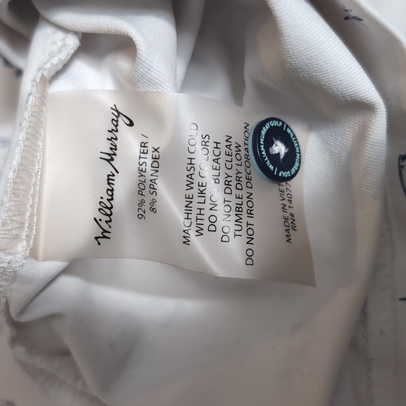 ⛳️ William Murray 'Off the Rocks' Golf Polo Size XXL in White - Picture 8 of 10